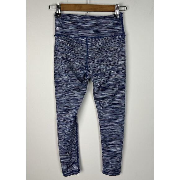 Z By Zella Blue Space Dye Leggings Size Small Stretch Yoga Active Women’s - Picture 2 of 3